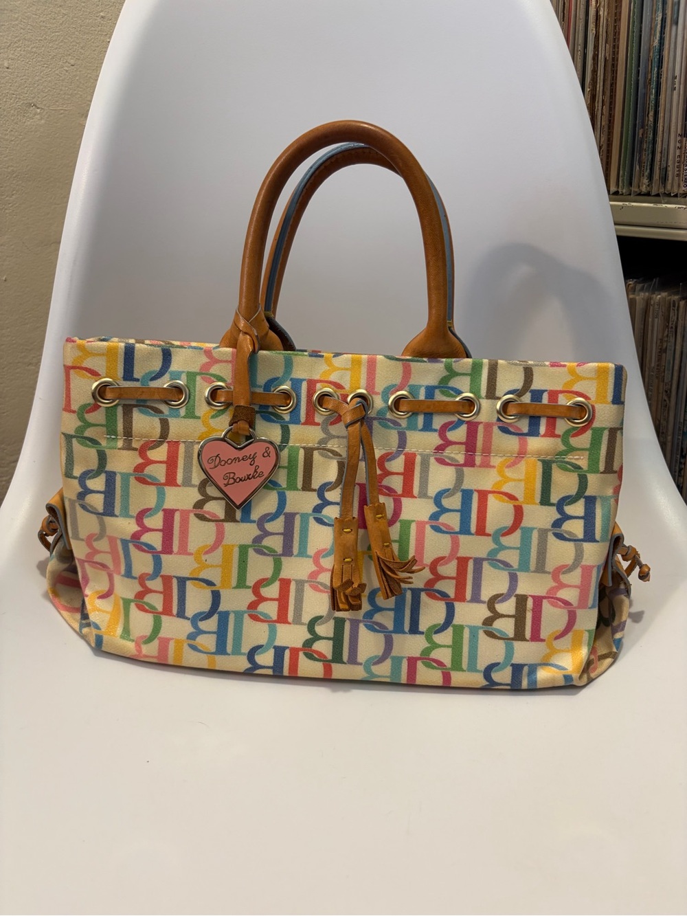 Dooney and Bourke Rainbow Logo Handbag